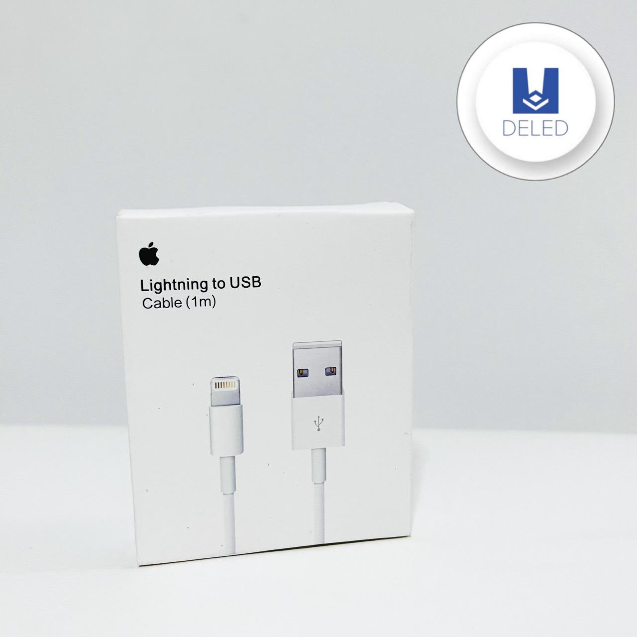 Cable Cargador USB Lightning para iPhone 1 Metro Calidad Original APPL –  DELED Electronica y Accesorios