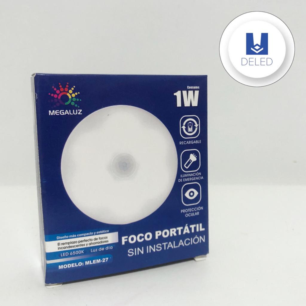 Foco LED Portátil 15w Recargable MEGALUZ MLEM-05 – DELED Electronica y  Accesorios