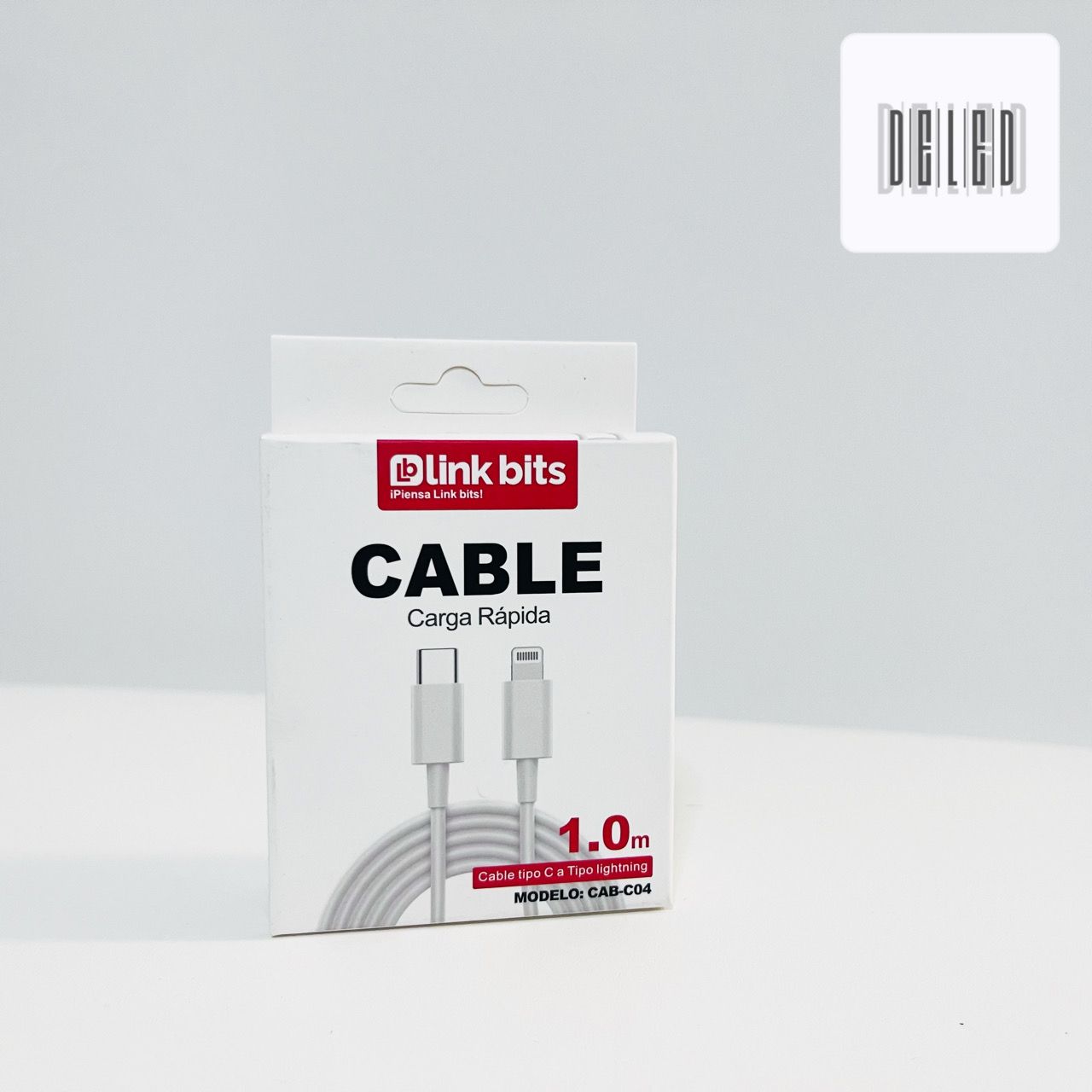 Cable Cargador TURBO USB-C Lightning para iPhone 1 Metro LINK BITS CAB-C04