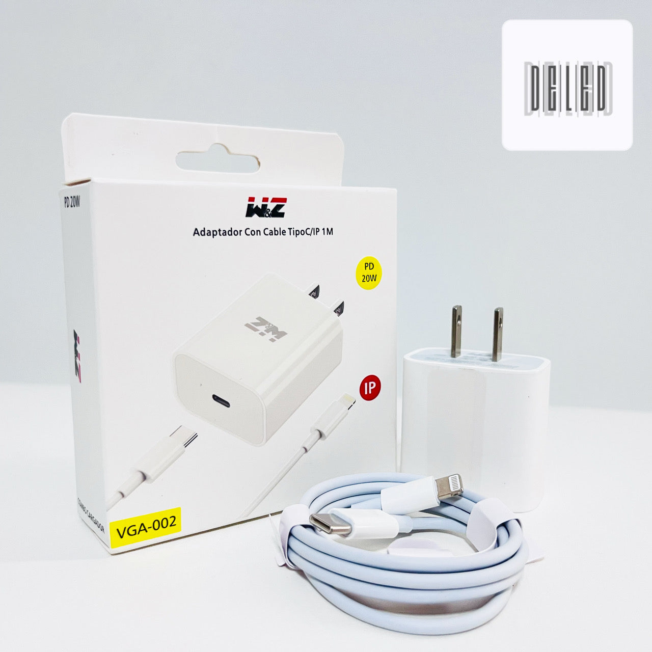 Cargador Apple iPhone 11/12 20w + Cable 1m Tipo C-lightning