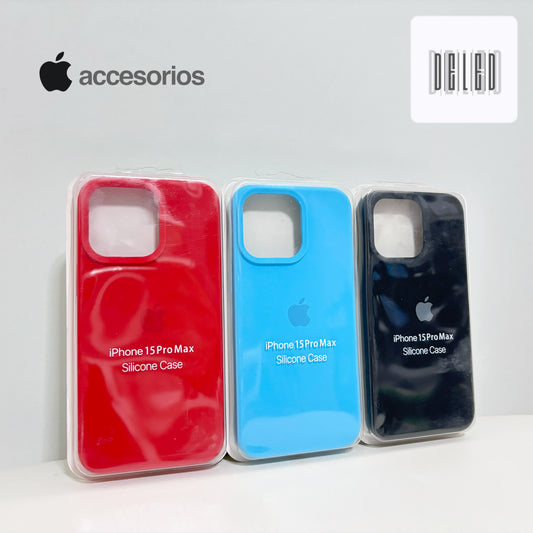 Funda de Silicón / Case de Silicón para iPhone 15 Pro Max Calidad Original APPLE