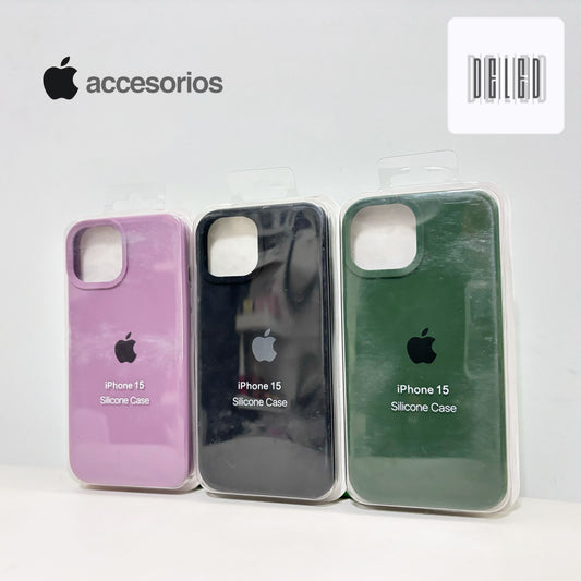 Funda de Silicón / Case de Silicón para iPhone 15 Calidad Original APPLE