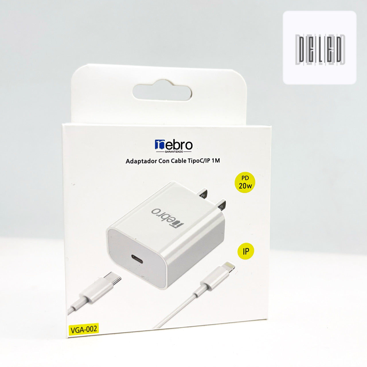 Cargador Completo TURBO con Cable USB-C Lightning 20w Calidad Original NEBRO VGA-002