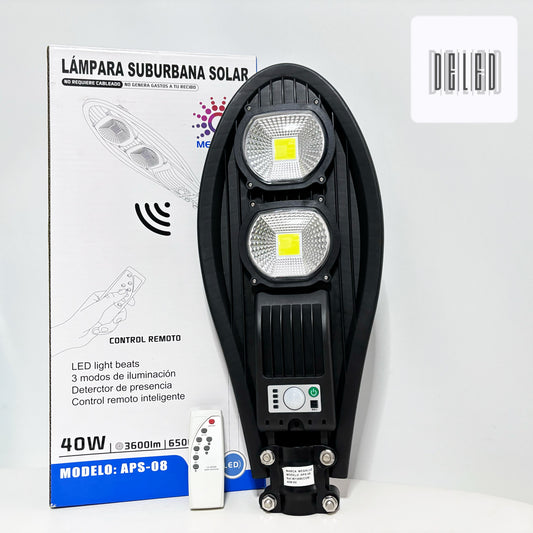 Lámpara LED / Reflector LED Solar Suburbana 40w MEGALUZ APS-08