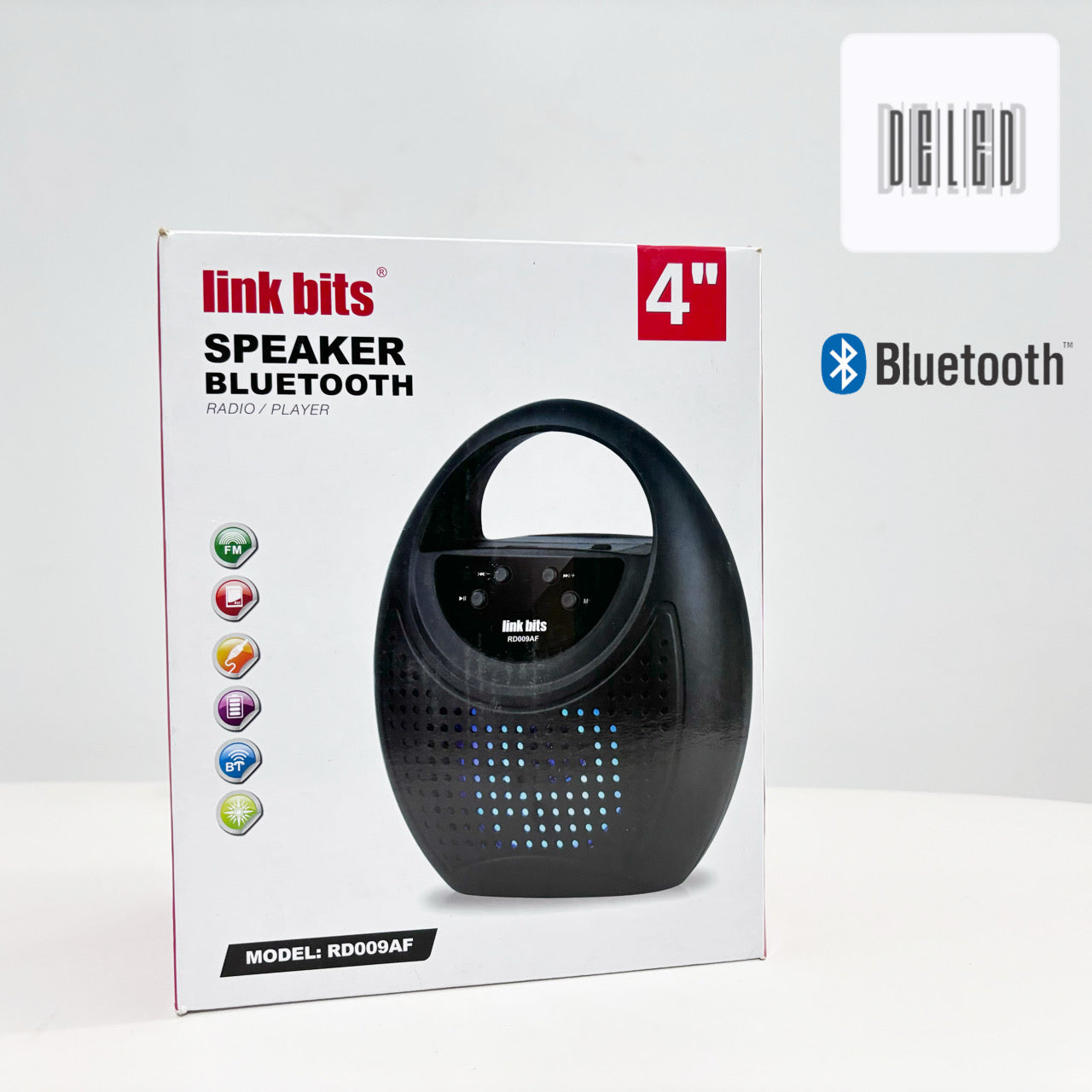 Bocina Bluetooth / Reproductor Bluetooth Inalámbrica Recargable 4" LINK BITS RD009AF