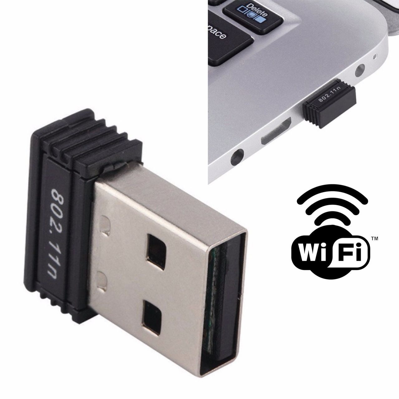 Receptor Wi-Fi / Adaptador Wi-Fi Red Inalámbrica para Computadora Conexión USB ELE-GATE WL.04
