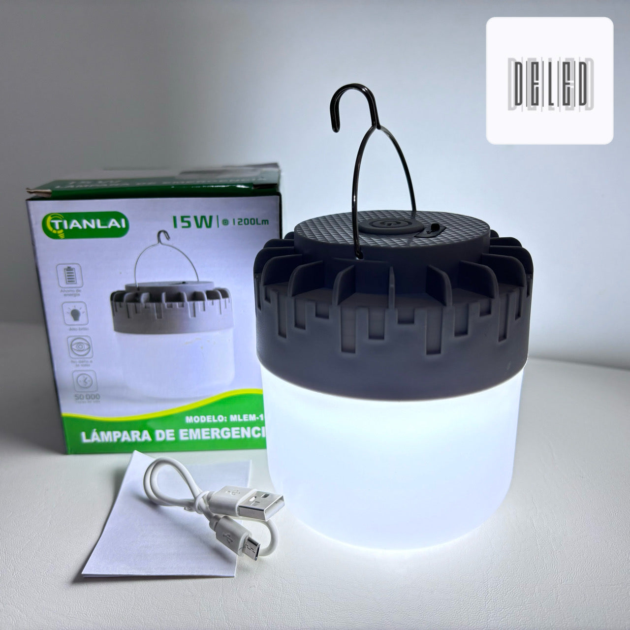 Foco LED Portátil 15w Recargable TIANLAI MLEM-102