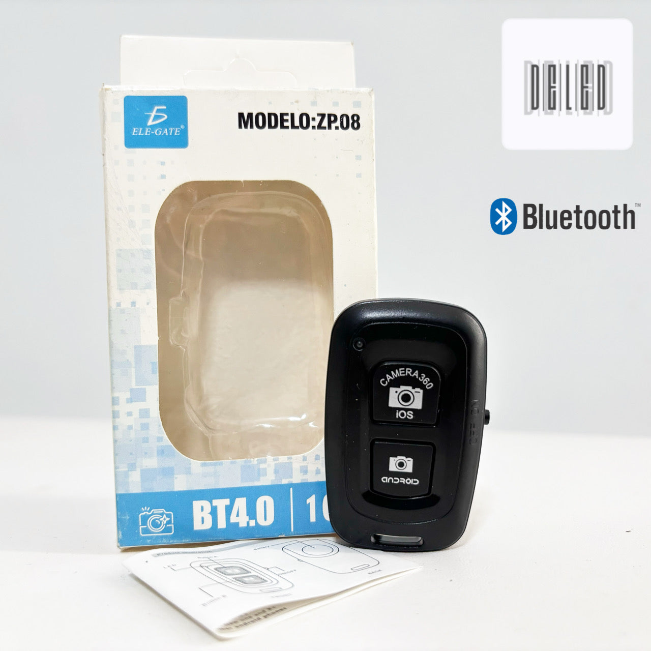 Control Mini Bluetooth Inalámbrico para Fotografía y Video ELE-GATE ZP.08