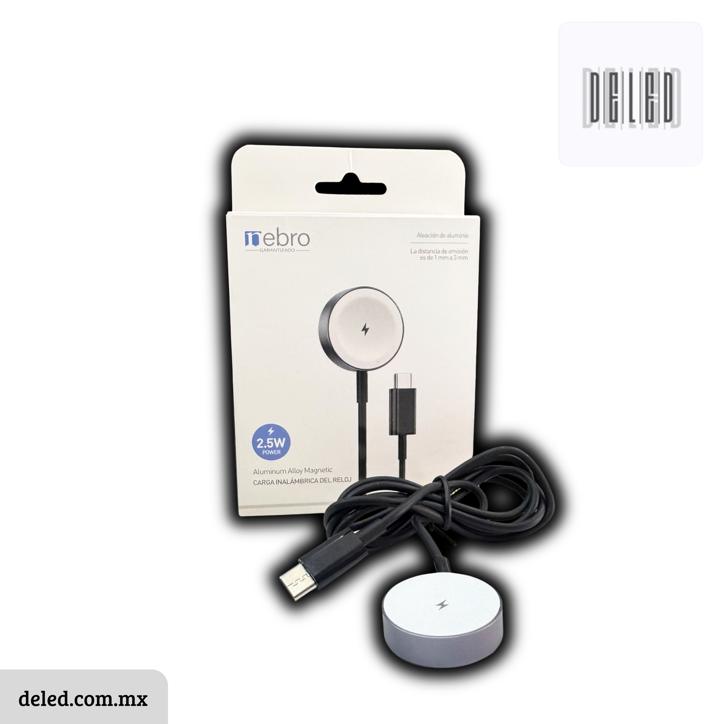 Cable Cargador USB-C Magnético para Apple Watch / SmartWatch Calidad Original NEBRO VGA-059