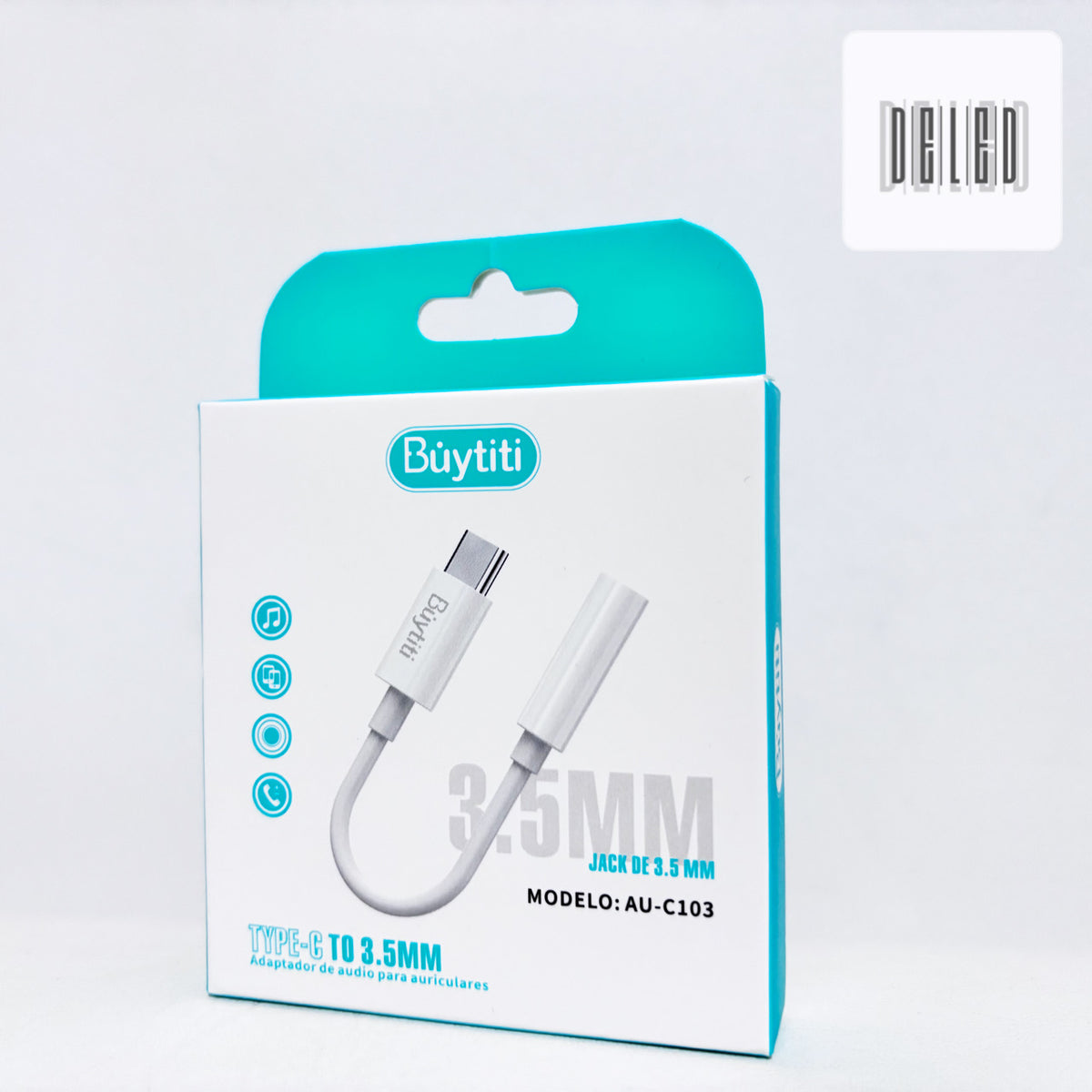 Adaptador para Audifonos Tipo C a Auxiliar Jack 3.5mm BUYTITI AUC-103