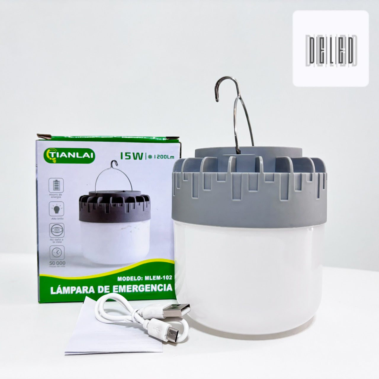 Foco LED Portátil 15w Recargable TIANLAI MLEM-102