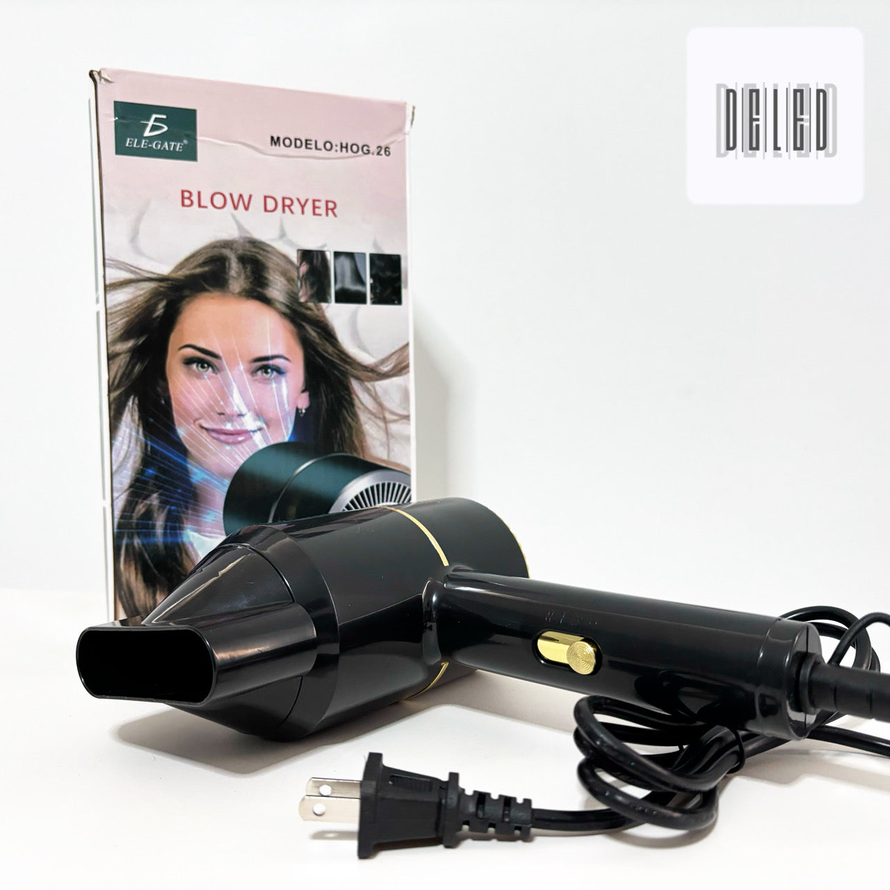 Secadora para Cabello Eléctrica con Adaptador Difusor ELE-GATE HOG.26