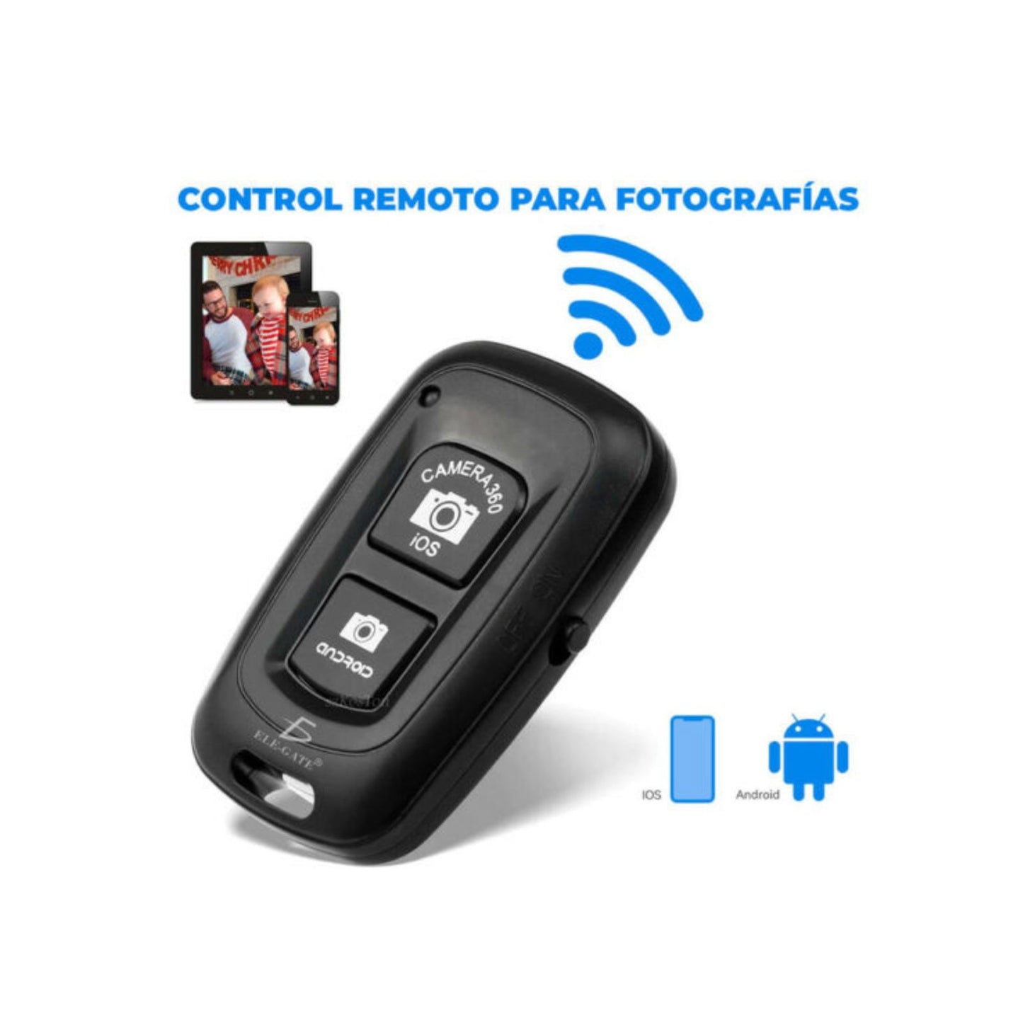 Control Mini Bluetooth Inalámbrico para Fotografía y Video ELE-GATE ZP.08