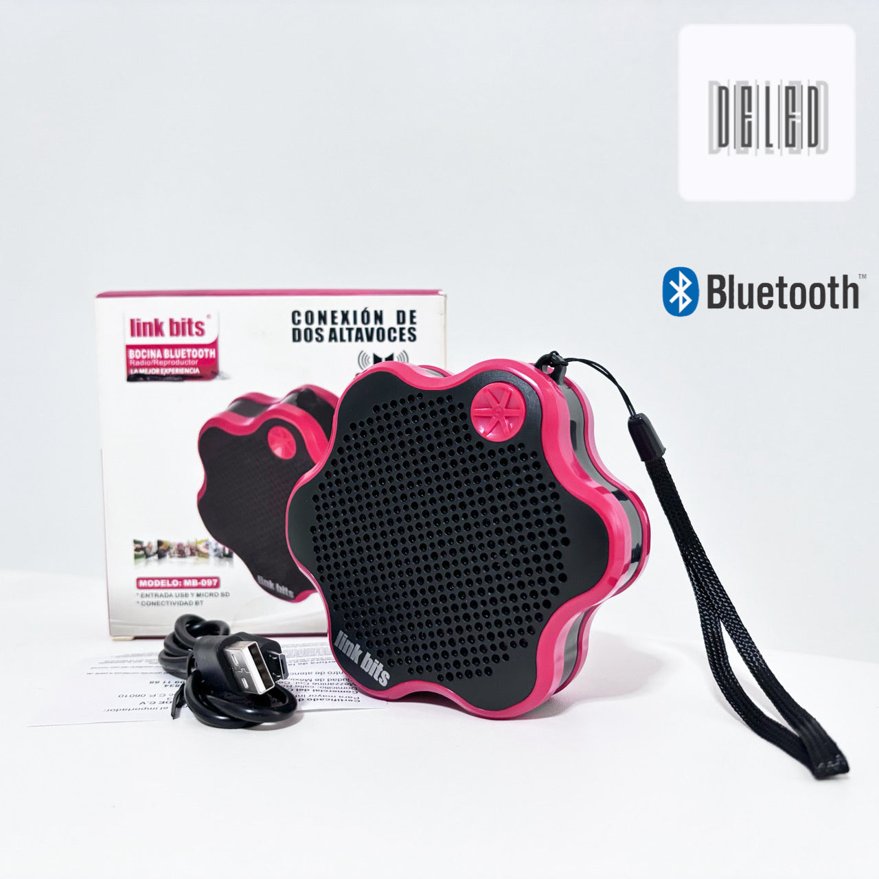 Bocina Bluetooth / Reproductor Bluetooth Inalámbrica Recargable LINK BITS MB-097