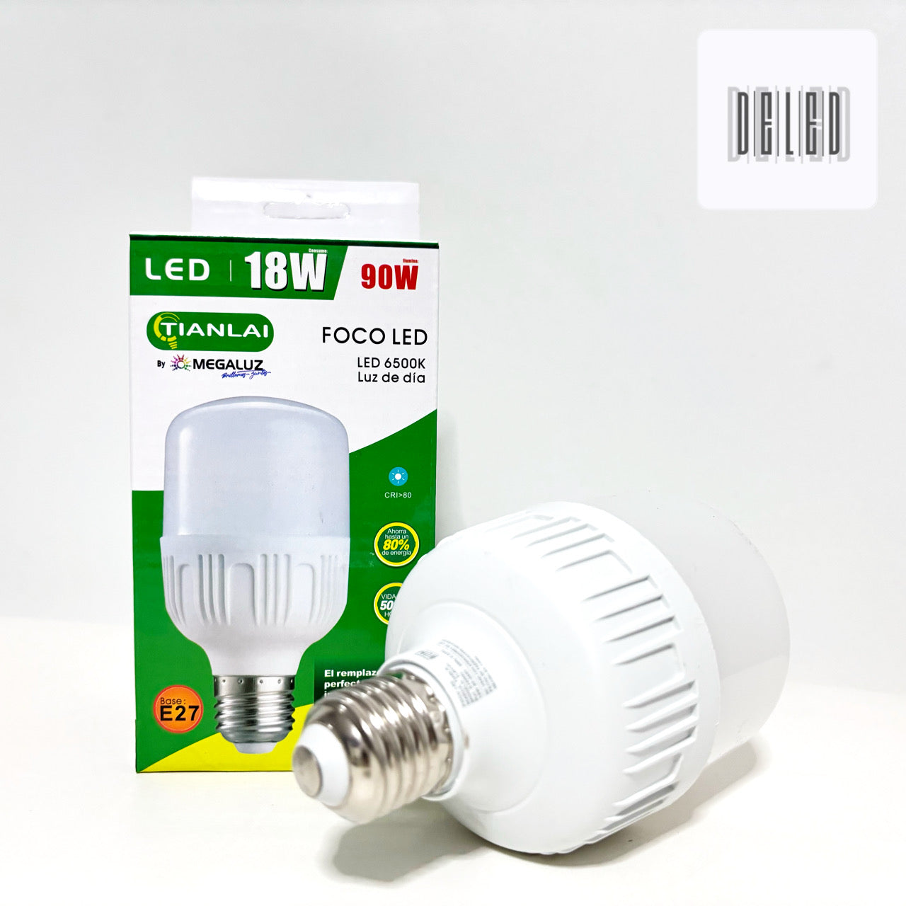 Foco LED Ahorrador 18w Luz Fría Blanca TIANLAI TLBV-03