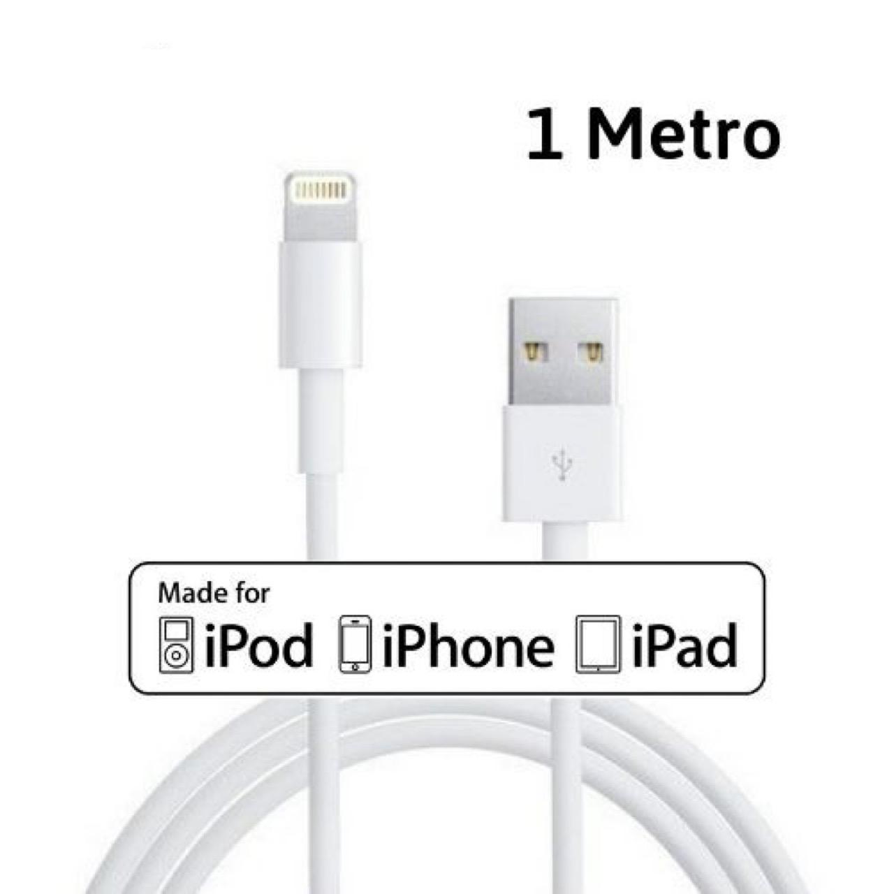 Cable Cargador USB Lightning para iPhone 1 Metro Estilo Original ELE-GATE WI.50