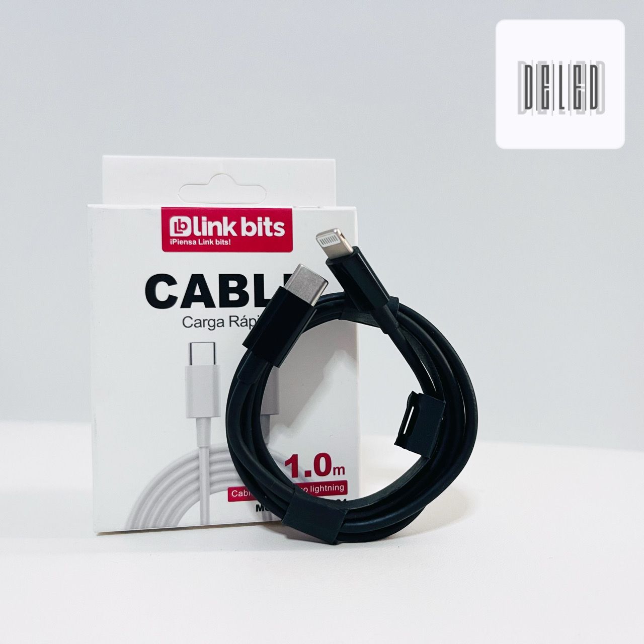 Cable Cargador TURBO USB-C Lightning para iPhone 1 Metro LINK BITS CAB-C04