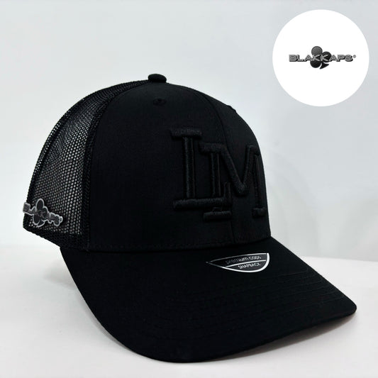 Gorra Negra LM CAÑEROS Bordada 3D BLAKKAPS®♣️