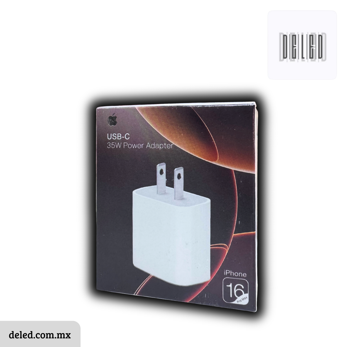 Cubo Cargador / Adaptador de Corriente TURBO Carga Rápida Entrada USB-C 35w Calidad Original APPLE