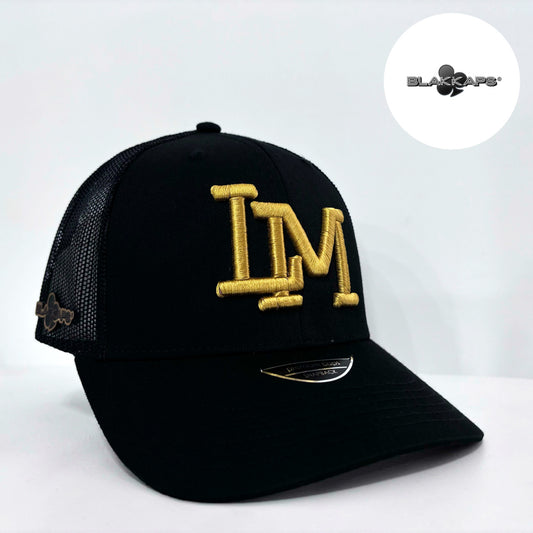 Gorra Negra LM CAÑEROS Bordada 3D BLAKKAPS®♣️