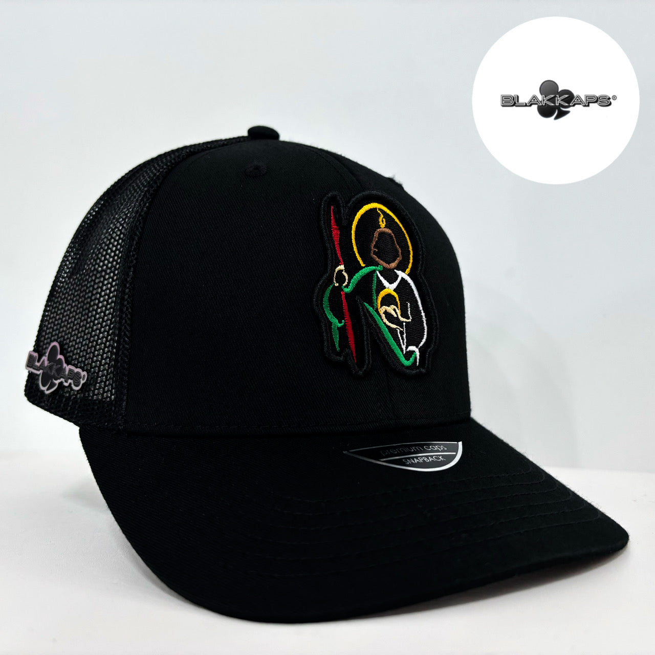 Gorra Negra SAN JUDAS TADEO Bordada 3D BLAKKAPS®♣️