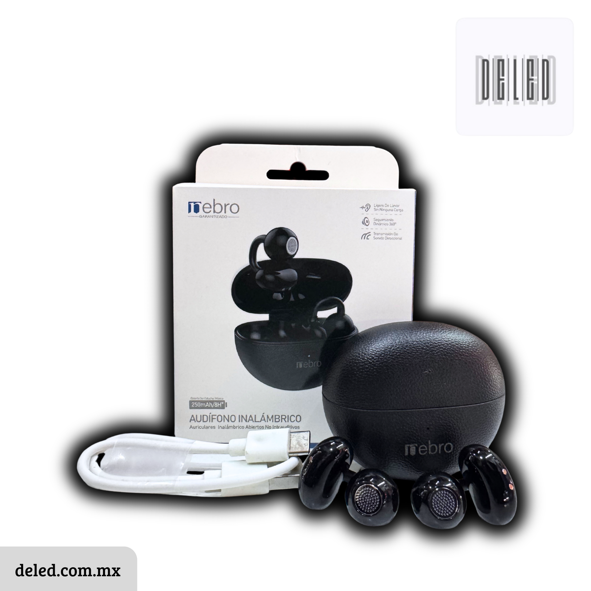 Audífonos Inalámbricos Bluetooth No Intrauditivos Recargables NEBRO WE-521