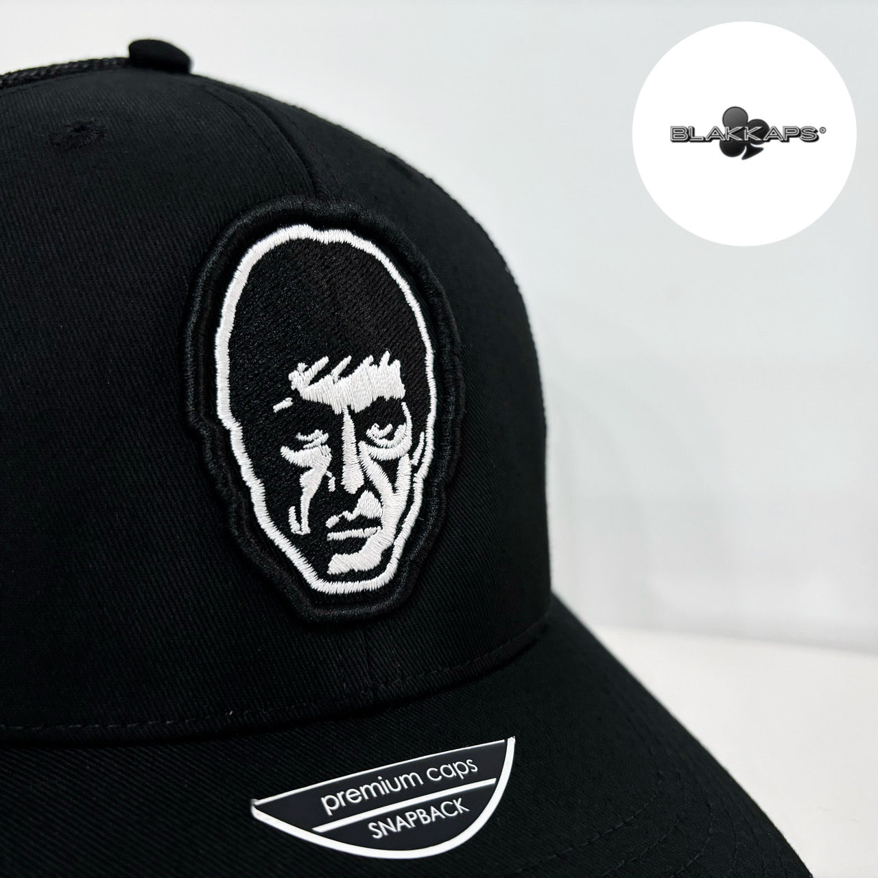 Gorra Negra SCARFACE TONY MONTANA Bordada 3D BLAKKAPS®♣️