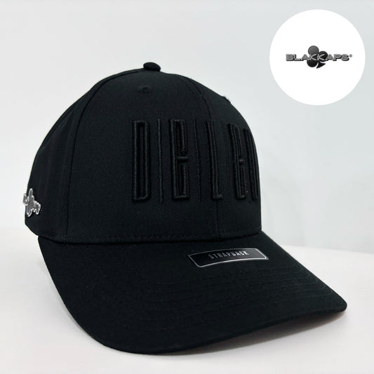 Gorra Negra DELED Bordada 3D Strapback BLAKKAPS®♣️