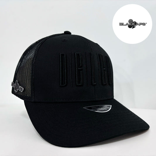 Gorra Negra DELED Bordada 3D BLAKKAPS®♣️