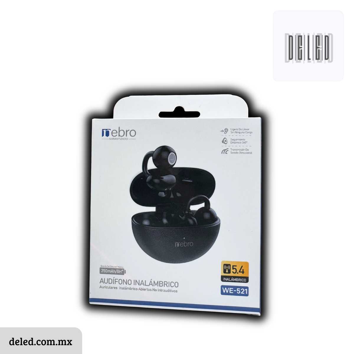 Audífonos Inalámbricos Bluetooth No Intrauditivos Recargables NEBRO WE-521