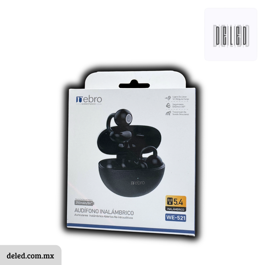 Audífonos Inalámbricos Bluetooth No Intrauditivos Recargables NEBRO WE-521