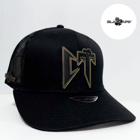 Gorra Negra CT CORRIDOS TUMBADOS Placa 3D BLAKKAPS®♣️