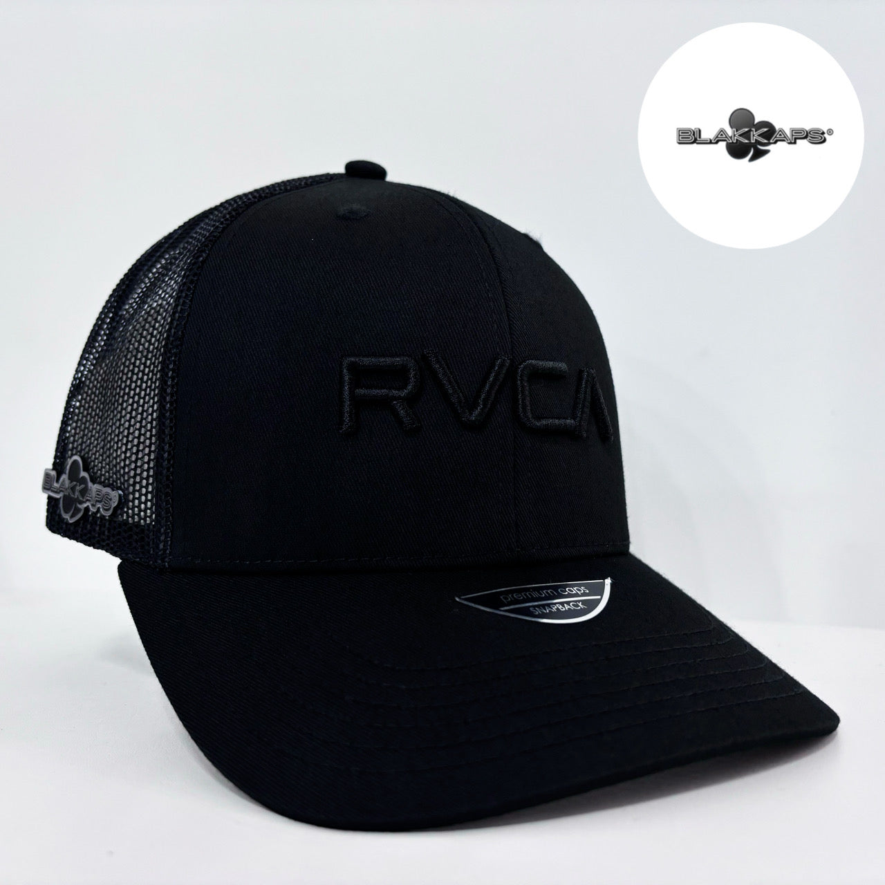 Gorra Negra RVCA Bordada 3D BLAKKAPS®♣️