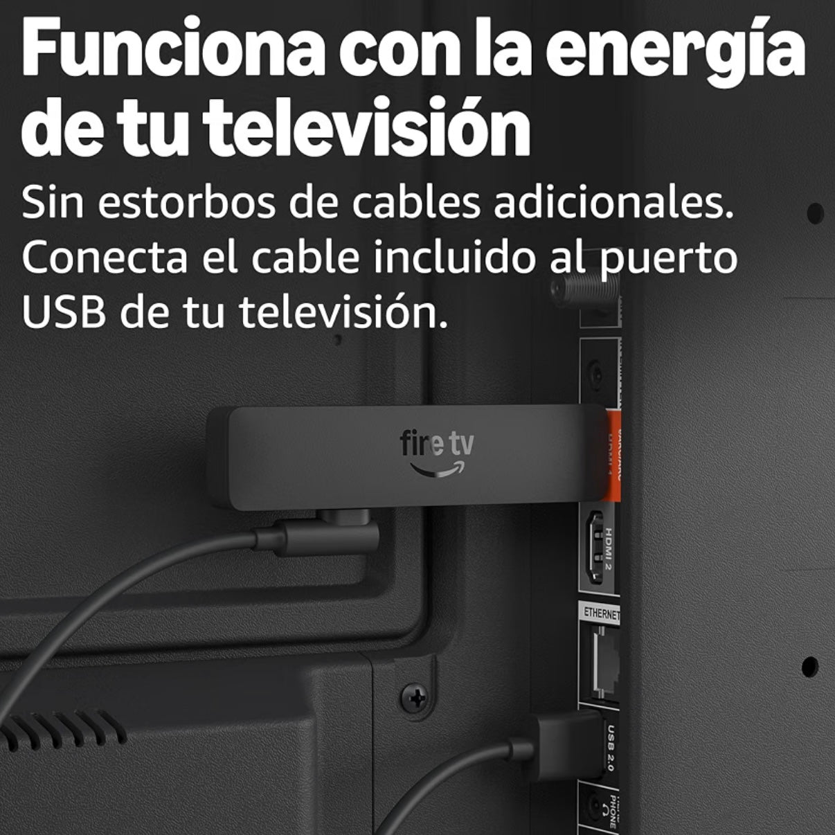 Convertidor de TV a Smart TV Inteligente con Alexa Fire TV Stick HD 8GB AMAZON