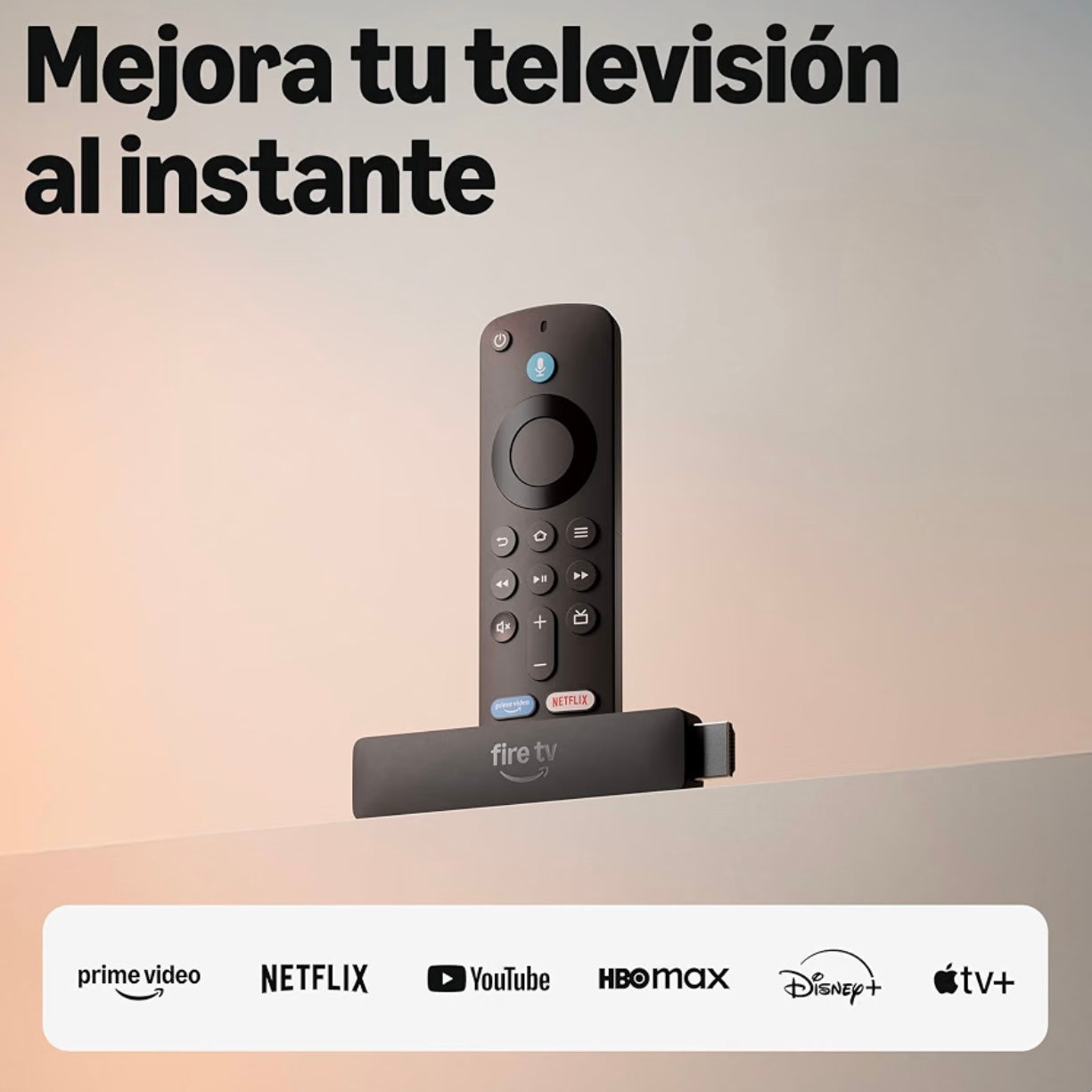 Convertidor de TV a Smart TV Inteligente con Alexa Fire TV Stick HD 8GB AMAZON