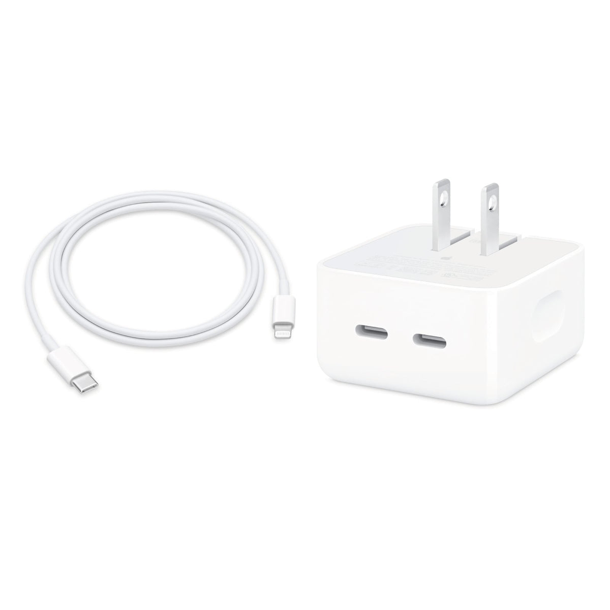 Cargador Completo TURBO con Doble Entrada con Cable USB-C a USB-C 50w Calidad Original APPLE