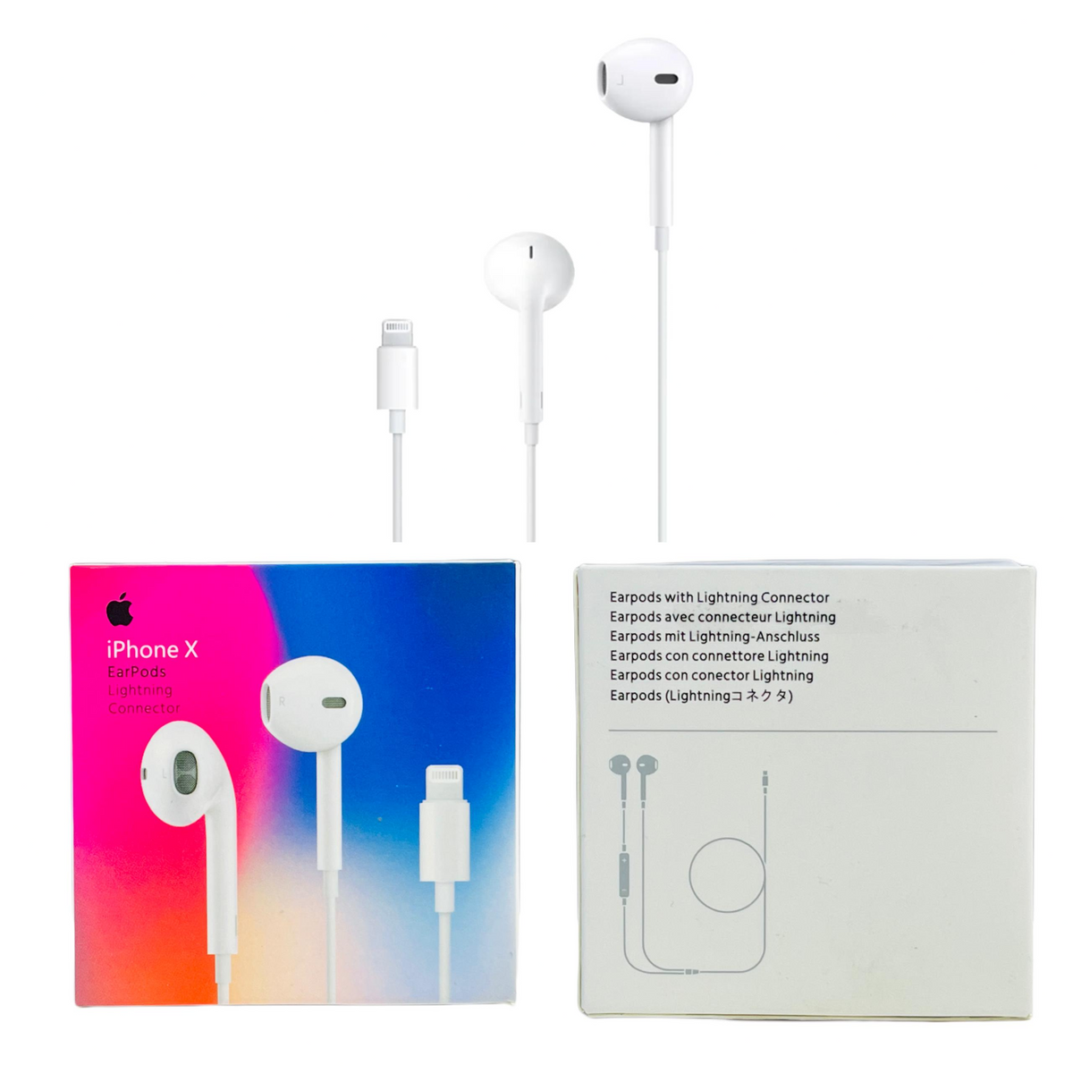 Audífonos Auriculares Manos Libres Entrada Lightning para iPhone EarPods Calidad Original APPLE X