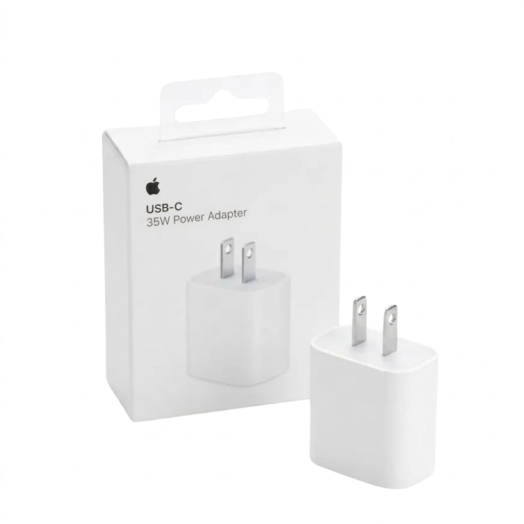 Cubo Cargador / Adaptador de Corriente TURBO Carga Rápida Entrada USB-C 35w Calidad Original APPLE