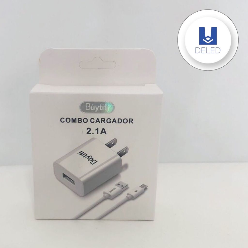 Cargador Completo con Cable USB V8 Micro USB 2.1A BUYTITI CAR-601