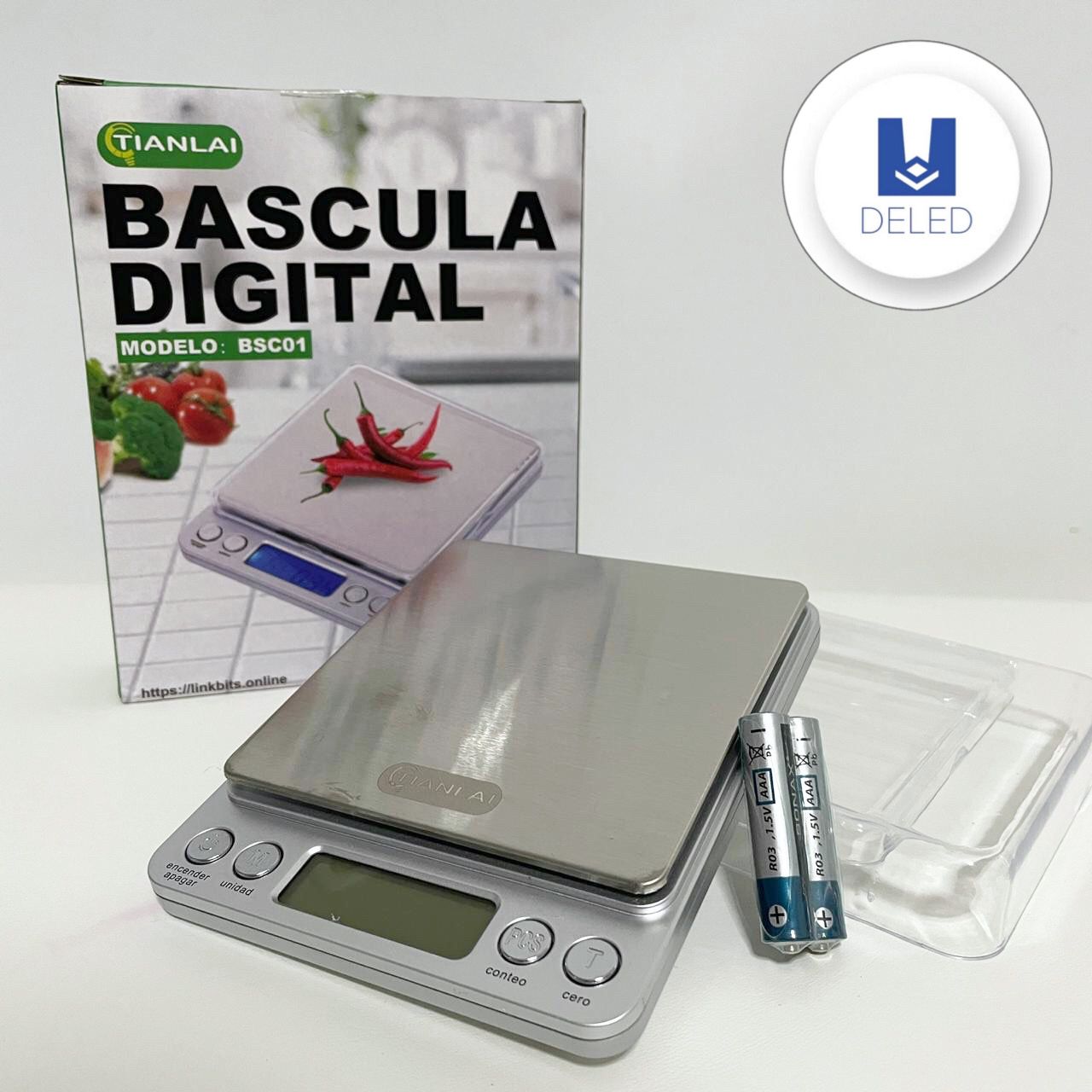 Báscula Mini Digital Gramera (Desde .1g hasta 2Kg) TIANLAI BSC01 – DELED  Electronica y Accesorios