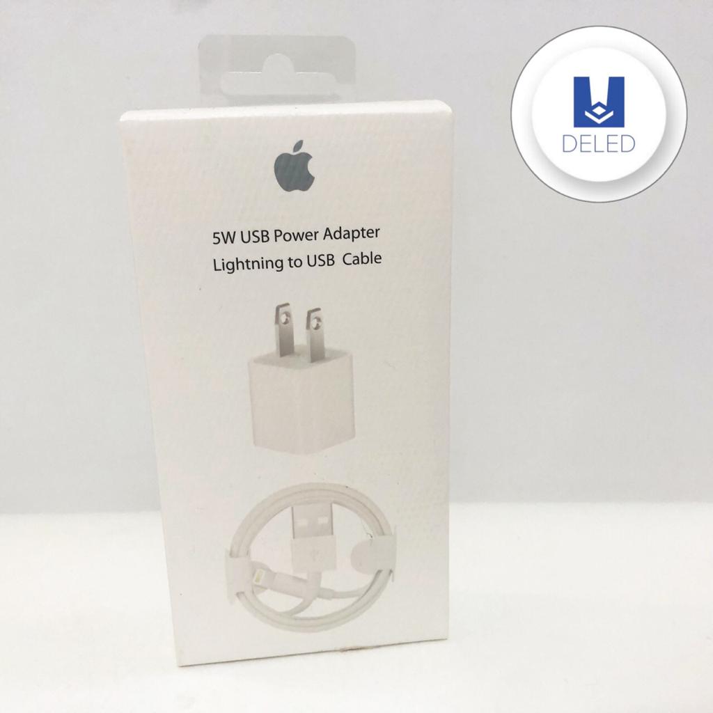 Cargador Completo con Cable USB Lightning 5w para iPhone Calidad Original APPLE