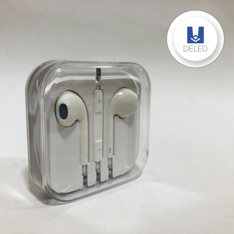 Aud fonos Auriculares Manos Libres Entrada Auxiliar Jack 3.5mm Estilo EarPods DELED AUX 01