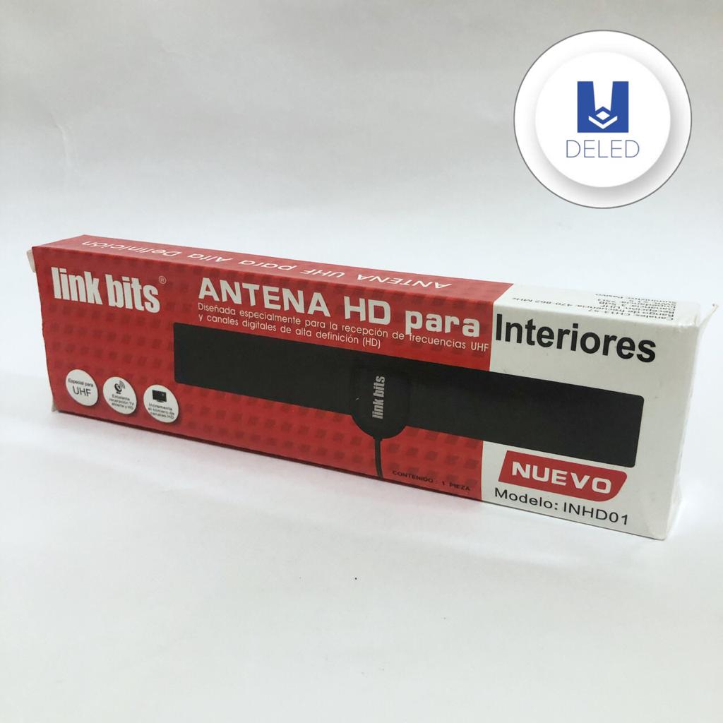 Antena de TV HD para Interiores UHF LINK BITS INHD01