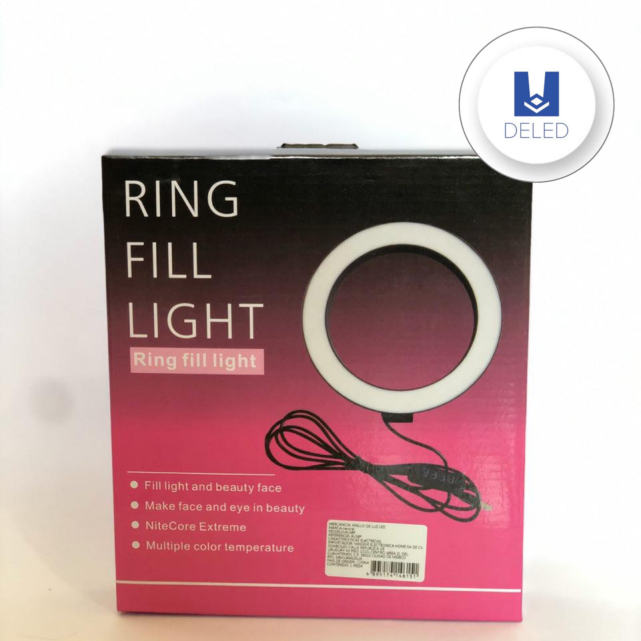 LIQUIDACION Aro de Luz LED 10 Pulgadas con Tripie de 1.8m Incluído, Ring Fill Light NEUTRO 10P