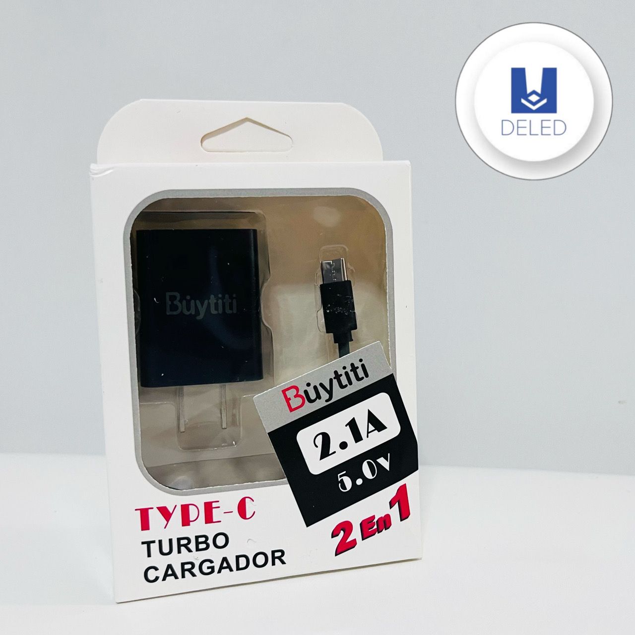 Cargador Completo con Cable USB Tipo C 2.1A BUYTITI CAR-030