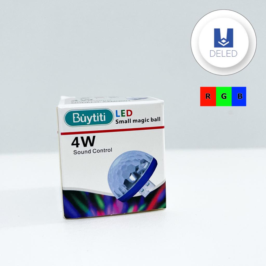 LIQUIDACION Foco LED Mini Multicolor RGB con Entrada USB 4w BUYTITI AZMQ001