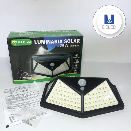 Lámpara LED / Luminaria LED Solar 114 LEDS 25w Recargable TIANLAI LSW-32