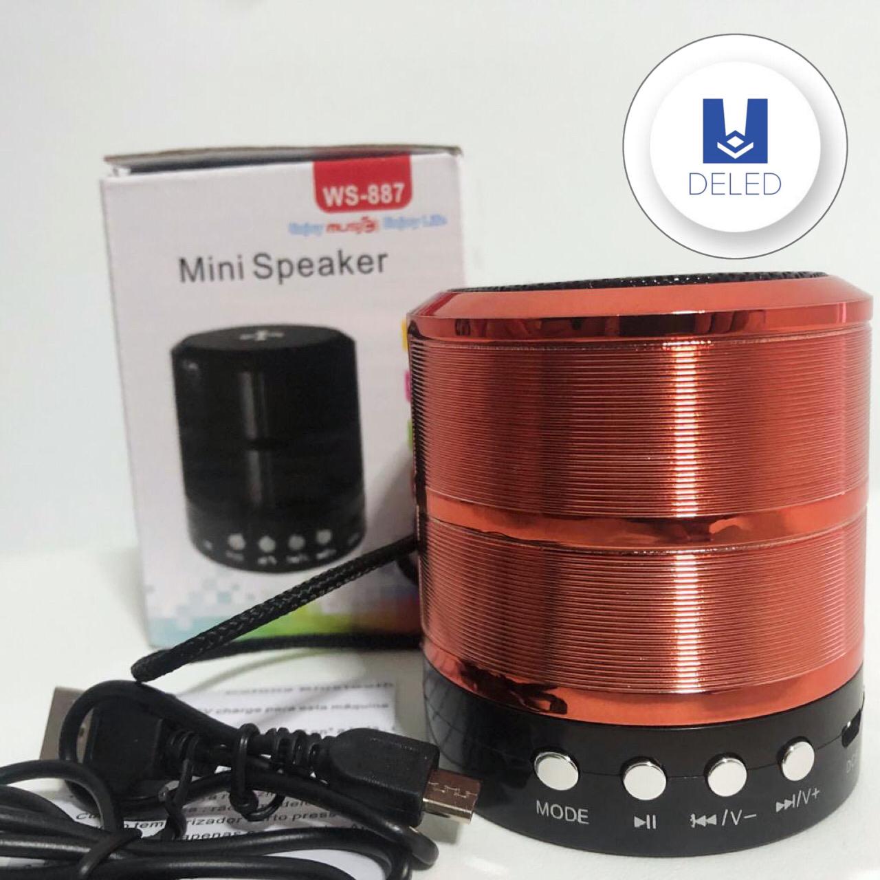 Bocina Bluetooth Inalámbrica Recargable MINI SPEAKER WS-887