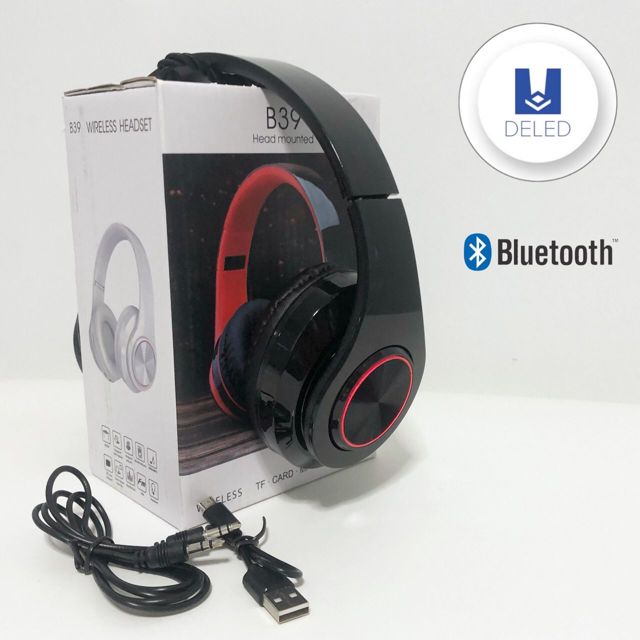 Audífonos Diadema Bluetooth Inalámbricos Recargables Plegables B39 GD-04994