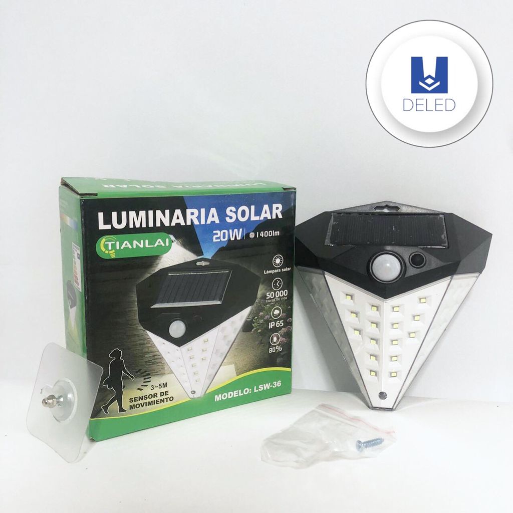 Lámpara LED / Luminaria LED Solar 20w Estilo Diamante Recargable TIANLAI LSW-36